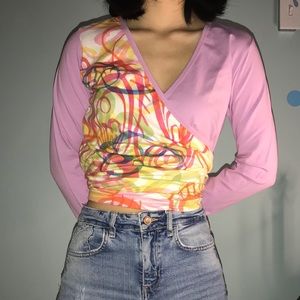 Oilily Deadstock Wrap Top NWT